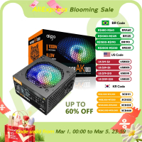 Aigo Fonte 500W 600W 700W 800W 1000W power supply DIY gaming 120mm RGB fan ATX PC desktop computer p