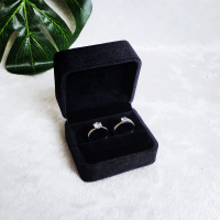 結婚禮首飾戒指盒鉆戒求婚珠寶高檔絨布飾品對戒盒單個小收納盒子