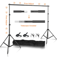 Photo Studio Background Photography Backdrop Stands Backdrops Chromakey Green Screen Support System Frame Carry Bag Light Kits