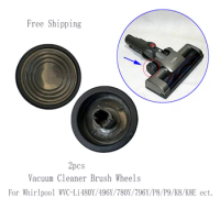 2pcs Vacuum Cleaner Brush Wheels Replace Repair Parts for Aveeno/Whirlpool WVC-Li480Y/496Y/SUPOR VCS61A-C9 Pro/SWDK K380/V103 P