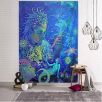 "Magic Scene Wall Hanging Tapestry Hippie Art Tarot Decoration Blanket Curtain Bedroom Living Room Decor