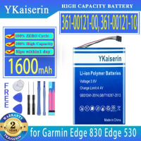 YKaiserin Battery 361-00121-00 361-00121-10 (463450) 1600mAh for Garmin Edge 830 530 GPS Repair