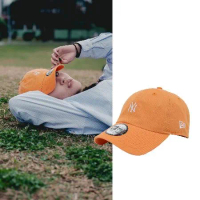 New Era 棒球帽 Casual Classic MLB 橘 白 可調式帽圍 刺繡 紐約洋基 NYY 老帽 帽子 NE14147985