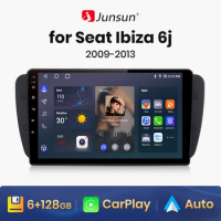 Junsun V1 AI Voice Wireless CarPlay Android Auto Radio for Seat Ibiza 6j 2009 - 2013 4G Car Multimedia GPS 2din autoradio