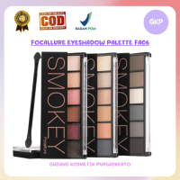 FOCALLURE 6 Colors warna Nude / Smoky Eyeshadow Palette FA06