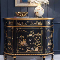 Lemari Rak Penyimpanan Dynasty China / Luxury Vintage Cabinet EB Home 1920