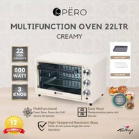 [Restock] Pero Multifunction Oven 22L / Oven Listrik Watt Rendah 1350Watt Cream