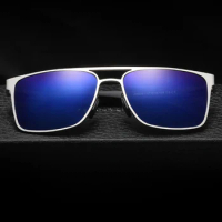 TR90 Temple Al-mg Alloy Polarized Sun Glasses Polarized Mirror Sunglasses Custom Made Myopia Minus Prescription Lens -1 To -6
