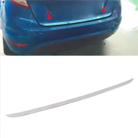 For Ford Fiesta Rear tailgate trim strip trunk decorative stainless steel sticker cover car Accessories 2009-2016 Hatchback