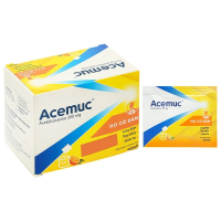 Thuốc cốm Acemuc 200mg trị rối loạn về tiết dịch đường hô hấp