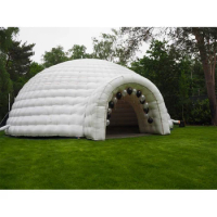 FUNWORLD White Inflatable Dome Air Tent With Led Light Igloo Camping Tent Dome Tents