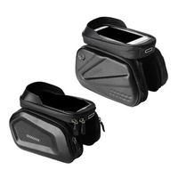 Bicycles Front Frame Bag Large Capacity Bicycles Front Top Tube Panniers Bag Bicycles Phone Mount Holder Handlebars Bag