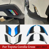 Front Rear Bumper Fog Lights Lamps Frame Eyelid Eyebrow Stripes For Toyota Corolla Cross 2021 2022 2023 Car Styling Accessories