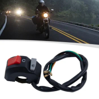 Motorcycle Switch Universal 7/8" Handlebars Fog Hedlight Horn Start Kill Switch ON OFF Button 12V For ATV Scooters Snowmobile