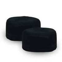 Peci kopiah madinah bugis warna hitam dan putih polos motif pohon kurma harga terjangkau bagus Hitam