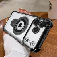 With Holder Kickstand Magnetic Tough Phone Case 17 Pro Max Air Clear Transparent Luxury Protection S