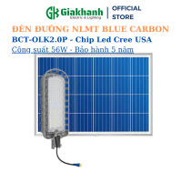 Đèn Đường Năng Lượng Mặt Trời Blue Carbon 56W BCT-OLK2.0P - Chip Led Cree USA  - Bảo Hành 5 Năm