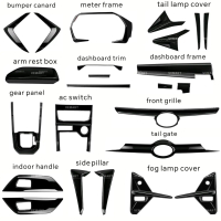 VE new alza car glossy black accessories set perodua alza 2022-2024