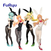 In Stock Furyu Bicute Bunnies Sword Art Online Asada Shino Asuna Leafa Rabbit Girl Original Anime Figure Model Collectible Toys