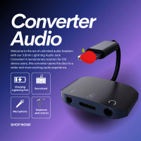 Converter Audio Cable Adapter iPhone Splitter iPad Lightning to Dual Jack 3.5mm TD5101 Headset PUBG 