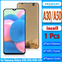 6.4" QX Incell For Samsung Galaxy A30 A50 LCD A305 A505 Display Touch Screen Digitizer Assembly For Samsung A50S LCD A507F
