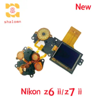 New Original Top Cover Shoulder Small LCD Display Screen With Flex Cable Repair Parts For Nikon Z6II Z7II Z6 II Z7 II Camera