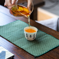 新中式棉麻吸水干泡茶巾禪意茶幾茶藝茶桌桌布墊子功夫茶道配件