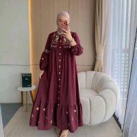 JENA Farsena Dress Cotton Linen Crinkle Premium