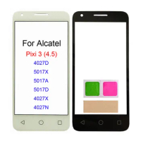 For Alcatel One Touch Pixi 3 4.5'' 4027 4027D 4027X 5017x 5017d 5017A LCD Touch Screen Panel Front Glass Panel Replacement