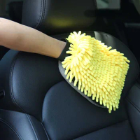 Soft Thick Multifunction Wax Cleaning Glove Coral Mitt Anti-scratch Car Wash Glove