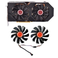 2PCS 95MM 4PIN CF1010U12S FDC10U12S9-C Replacement RX590 GPU Graphics Cooler Fan for XFX RX 590/580 VGA Graphics Cooling