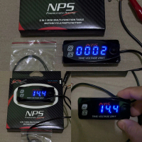 PROMO Voltmeter Aki 2in1 Waterproof Universal Fitur Voltase Jam