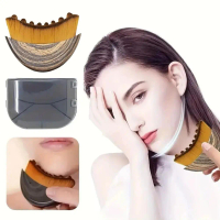 Lymphatic Contour Face Brush Dry Brushing Face Guasha Massager For Face Chin Massage U9X4