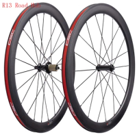 Best Promotion Price 1 Pair Left only 50mm Depth 700C Cycling Carbon Track Wheels Clincher Fixed Gea