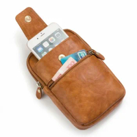 Double zipper multifunction purse ,Waist bag Belt Clip Leather Flip Case Oukitel K10 K8 K10000 Mix Max WP5000 C12 Pro WP2 U18 17