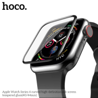 HOCO 9H 3D Curved Full Coverage Tempered Glass Screen Film For Apple Watch iWatch Series 5 Series 4 40mm 44mm Screen Protector