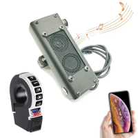 Audio System with Multimedia Stereo Amplifier Horn Waterproof Bluetooth for DT Dualtron Electric Scooter Thunder ULTRA Victor