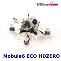 HappyModel Mobula6 ECO 2024 HDZERO 1S 65mm Micro FPV Whoop Drone w/ ELRS 2.4GHz HD VTX Camera Blackbox For RC HD FPV Drone