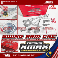 Swing Arm RCB Racing Boy X-MAX XMAX PNP CNC Exhaust Arm Swingarm Set With Bush Screws Bracket Forged