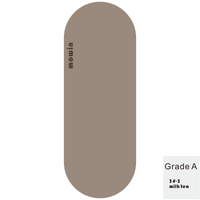 Hot  Oval Pilates Yoga Mat PU Rubber Mat Non-Slip Sweat-Absorbing Exercise Fitness Mat Capsule Mat D