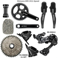 shimano GRX RX810 1x11 Speed RX810 RX812 Groupset Road Bike Groupset 170/172.5 30/32/34/40/42T Bicycle Group Set 1*11 speed