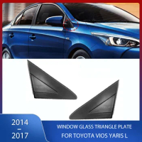 Car Front Bumper Window Glass Triangle Plate Side Mirror Garnish Cover Trim For Toyota Vios Yaris L 2014 2015 2016 2017