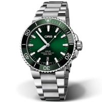 【ORIS 豪利時】Aquis 時間之海系列 潛水機械腕錶 禮物 推薦(0173377304157-0782405PEB)