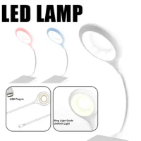 1PCS USB Direct Plug Portable Lamp Dormitory Bedside Lamp Eye Protection Student Study Reading Available Night Light Desk Lamps