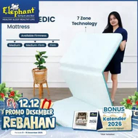 Elephant Kasur Lantai Lipat Tiga TRIFOLD Rebounded Sage Green Firm