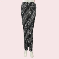 Rok Batik Wanita Plisket Wiron Motif Kera Silver Panjang Hitam Karet Kebaya Melar Nyaman Semi Kotak 