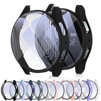 Vỏ PC + kính cho Samsung Galaxy Watch 6, 40mm, 44mm, phụ kiện, vỏ bảo vệ tích hợp, khung cản, vỏ Gal