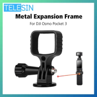 TELESIN For DJI Osmo Pocket 3 Metal Expansion Frame Aluminum Alloy Adapter for DJI Osmo Pocket 3