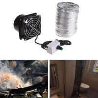 Plastic Smoke Absorber Fume Extractor Fan Pipe Duct Exhuast Fan Adjustable Speed Welding Equipment Accessories