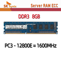 SK Hynix DDR3 4GB 1600MHz PC3-12800E 2Rx8 1Rx8 Pure ECC Server หน่วยความจำ RAM (ติดต่อลูกค้า)